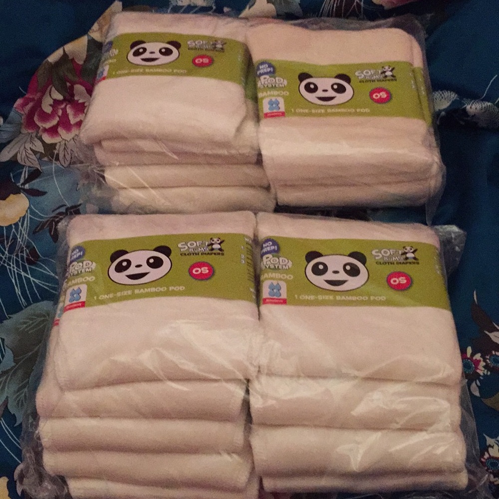 20 cloth diapers (one size)